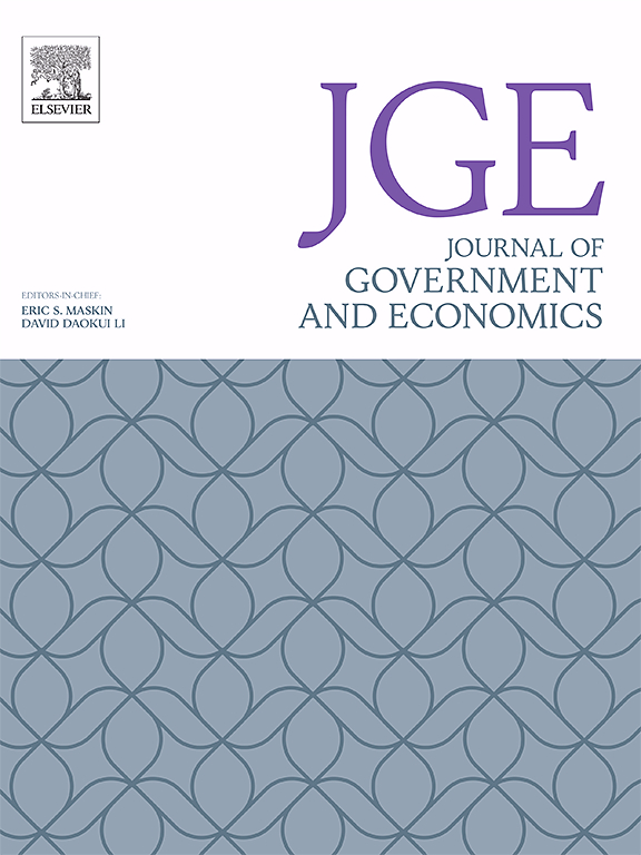 Go to journal home page - Journal of Government and Economics